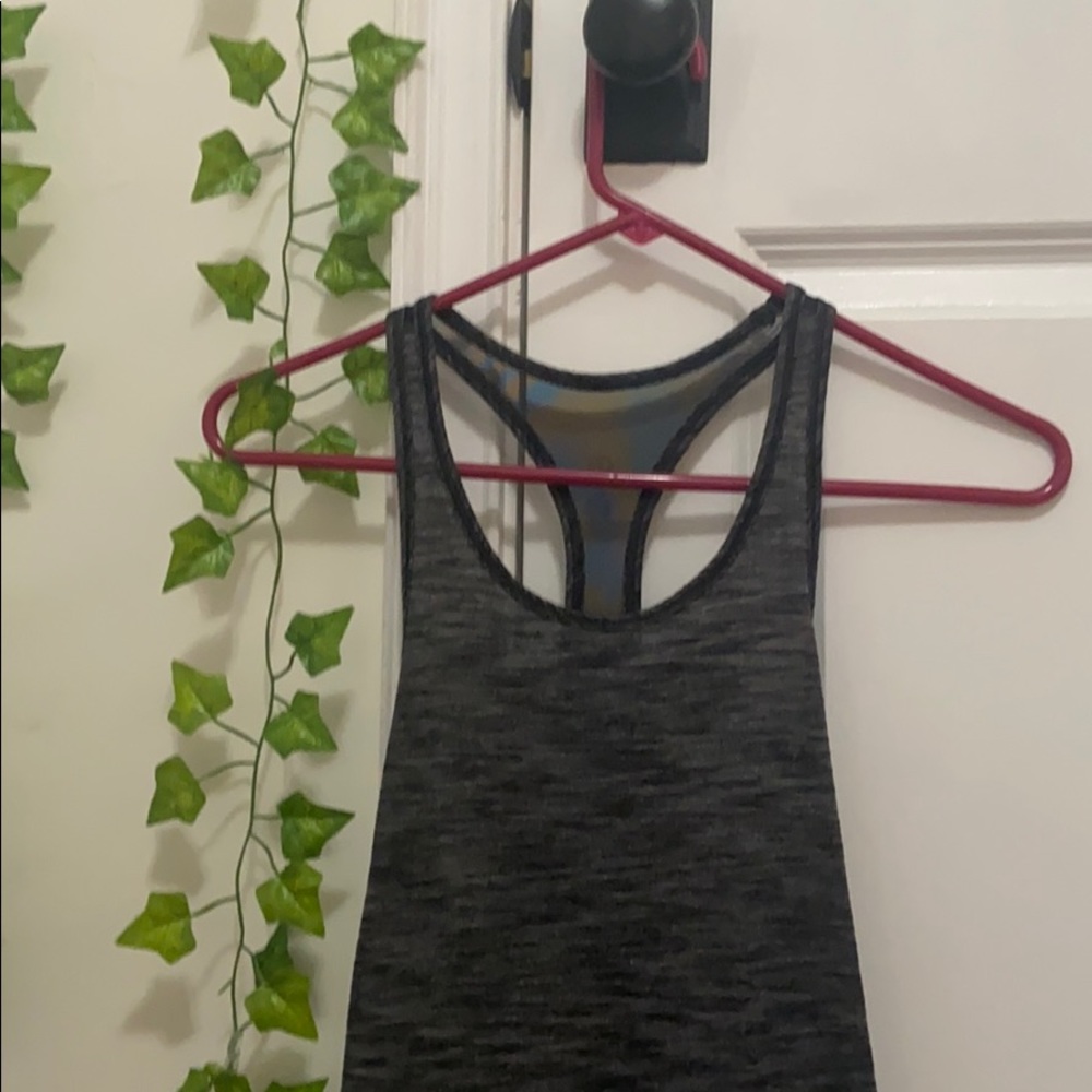 grey mesh tank top